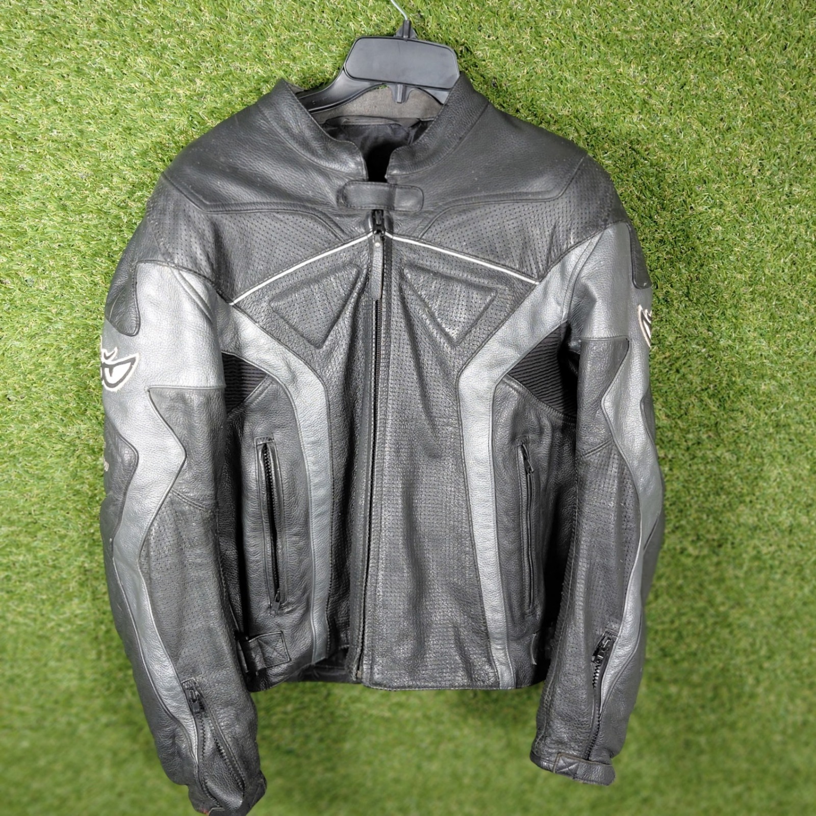 Motogp Motorcycle Leather Jacket Black Biker Racing Moto Sport Men Official2002